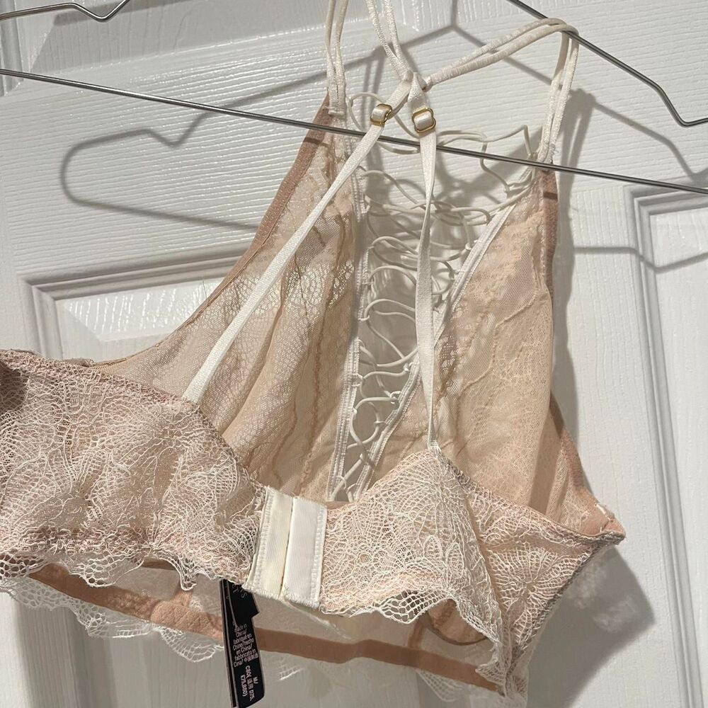 Victoria's Secret Women's Cream Lace Bralette - Picture 6 of 6